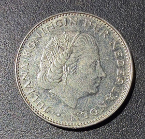 1970 Netherlands 2 1/2 Gulden - Queen Juliana - Rijksdaalder - High Grade