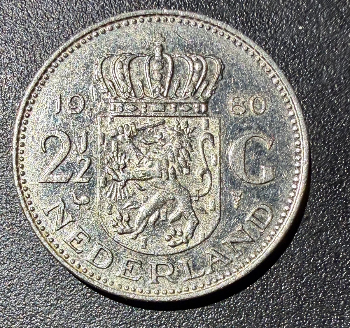 1980 Netherlands 2 1/2 Gulden - Queen Juliana - Rijksdaalder - High Grade