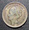 1944 P Netherlands Silver 10 Cents - Queen Wilhelmina-high grade