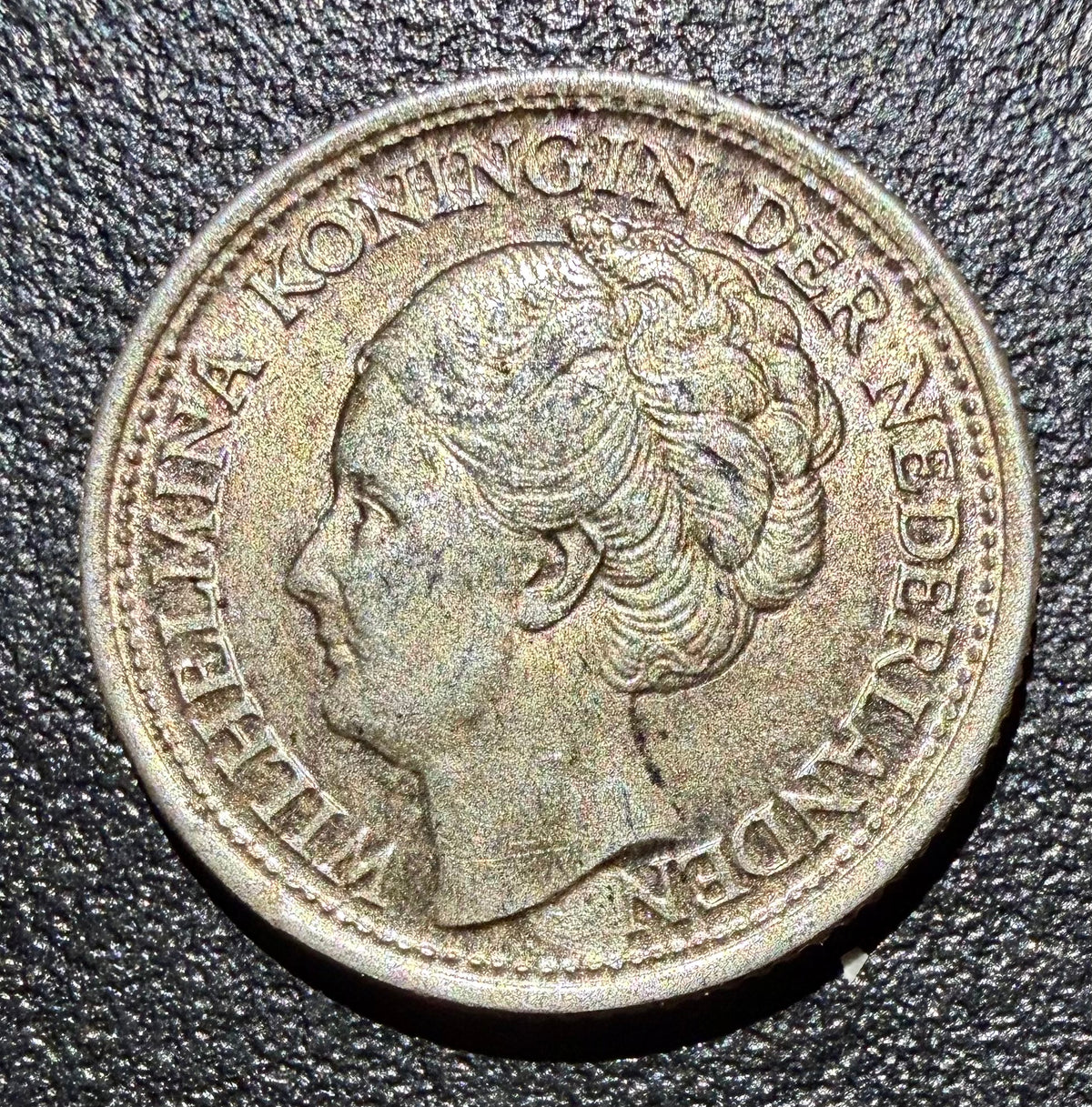1944 P Netherlands Silver 10 Cents - Queen Wilhelmina-high grade