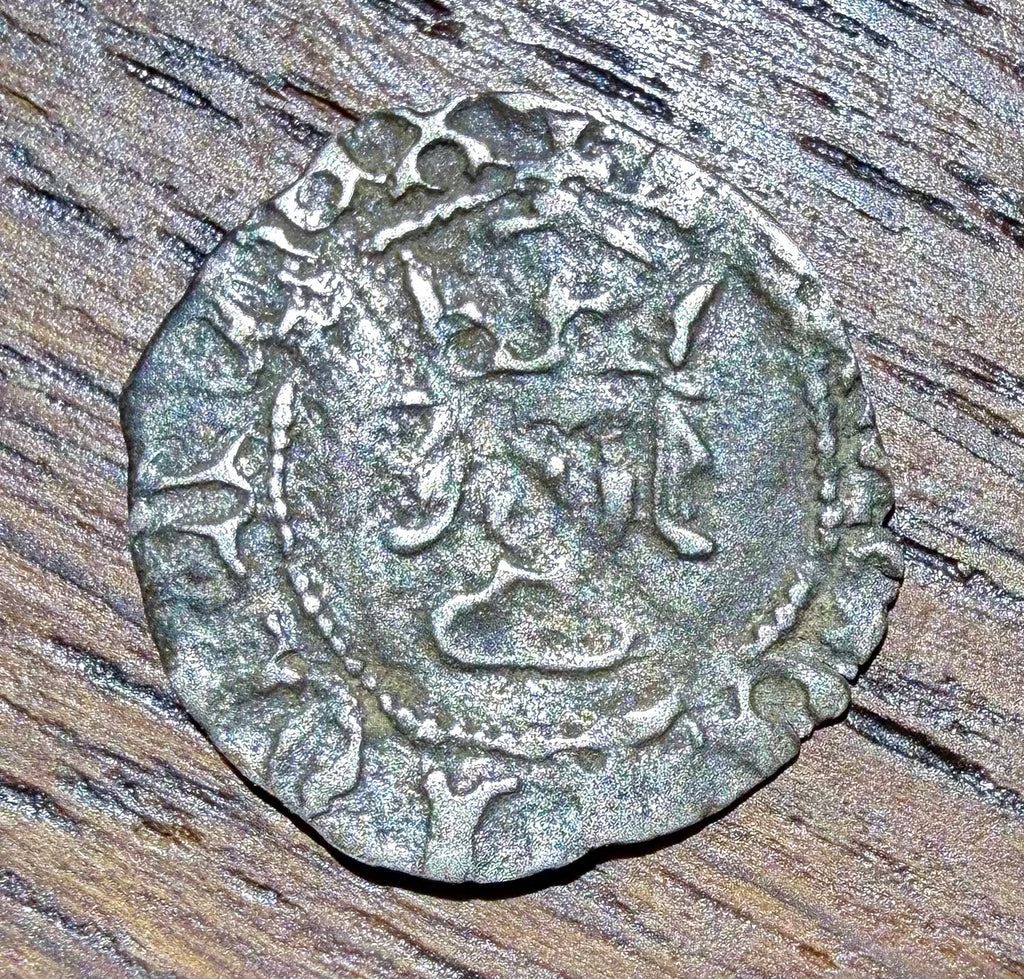 Henry VII Hammered Silver Halfpenny - Canterbury Mint - Arched Crown-Spink 2247A