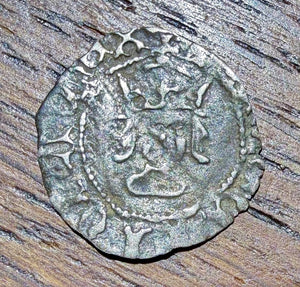 Henry VII Hammered Silver Halfpenny - Canterbury Mint - Arched Crown-Spink 2247A