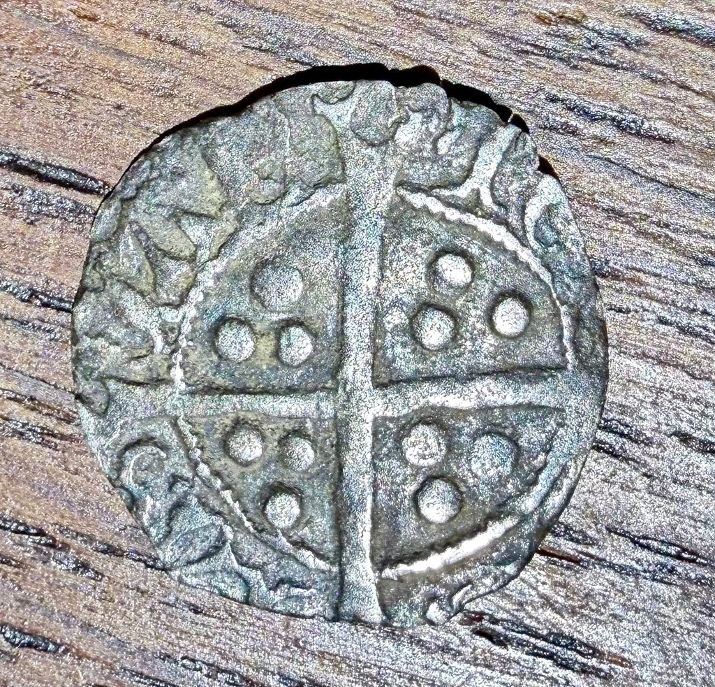 Henry VII Hammered Silver Halfpenny - Canterbury Mint - Arched Crown-Spink 2247A
