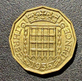 1956 Brass Threepence Coin - UNC