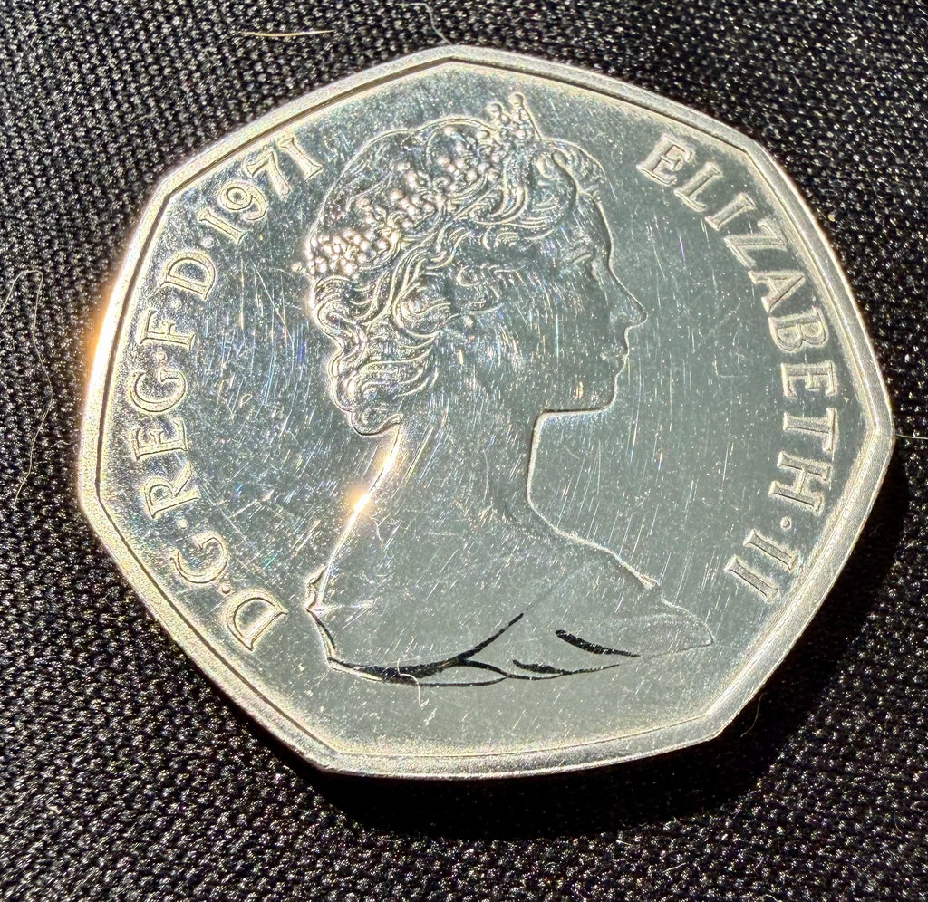 1971 UK 50p Fifty Pence Coin - Britannia - PROOF