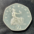 1985 UK 50p Fifty Pence Coin - Britannia - PROOF - Royal Mint Set Issue