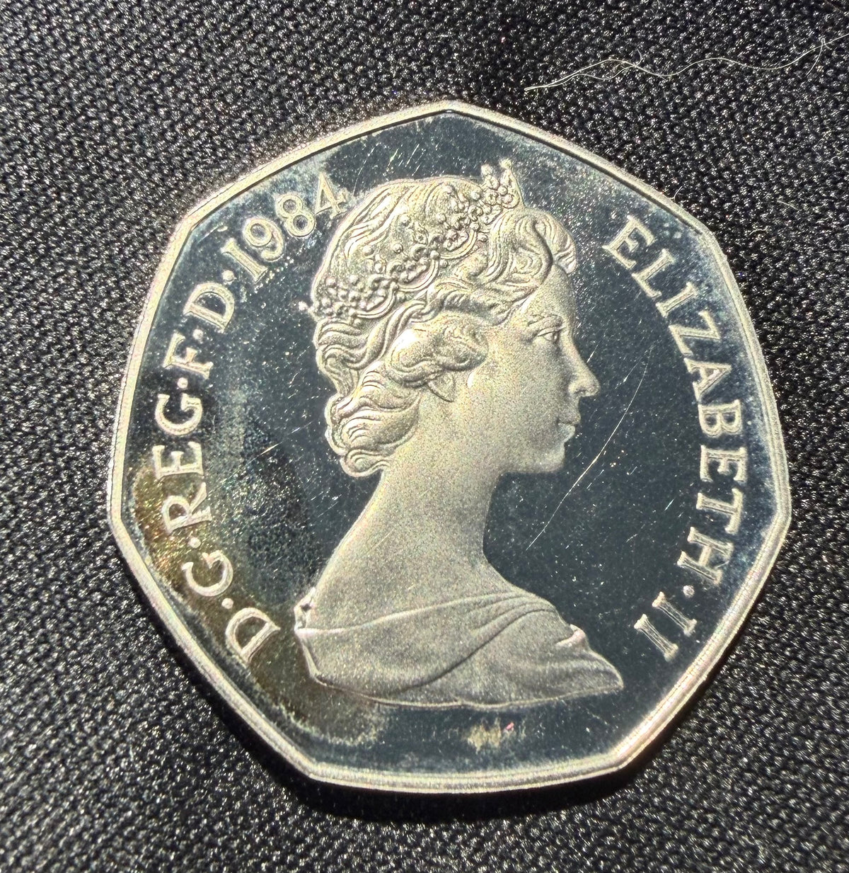 1984 United Kingdom Britannia Large 50p Proof Coin