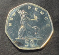 1975 United Kingdom Britannia Large 50p Proof Coin