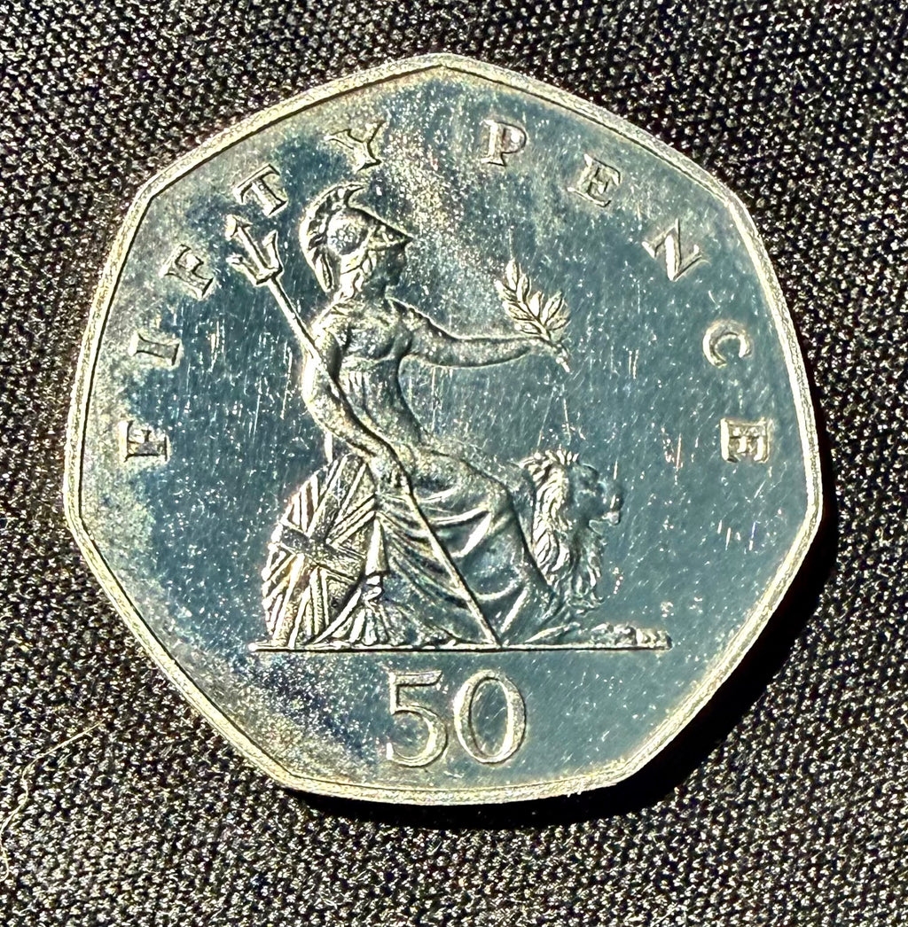 1986 United Kingdom Britannia Large 50p Proof Coin