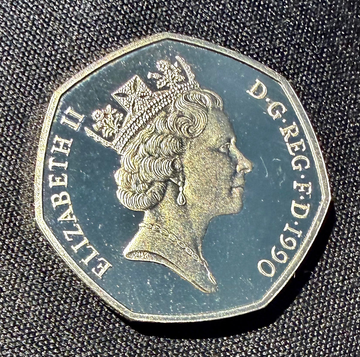 1990 United Kingdom Britannia Large 50p Proof Coin