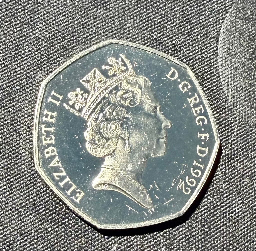 1992 United Kingdom Britannia Large 50p Proof Coin