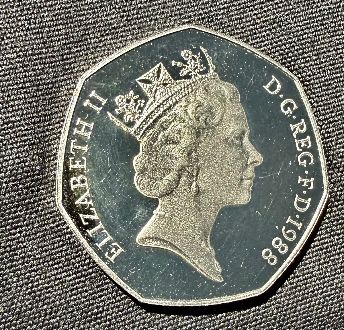 1988 UK 50p Fifty Pence Coin - Britannia - PROOF