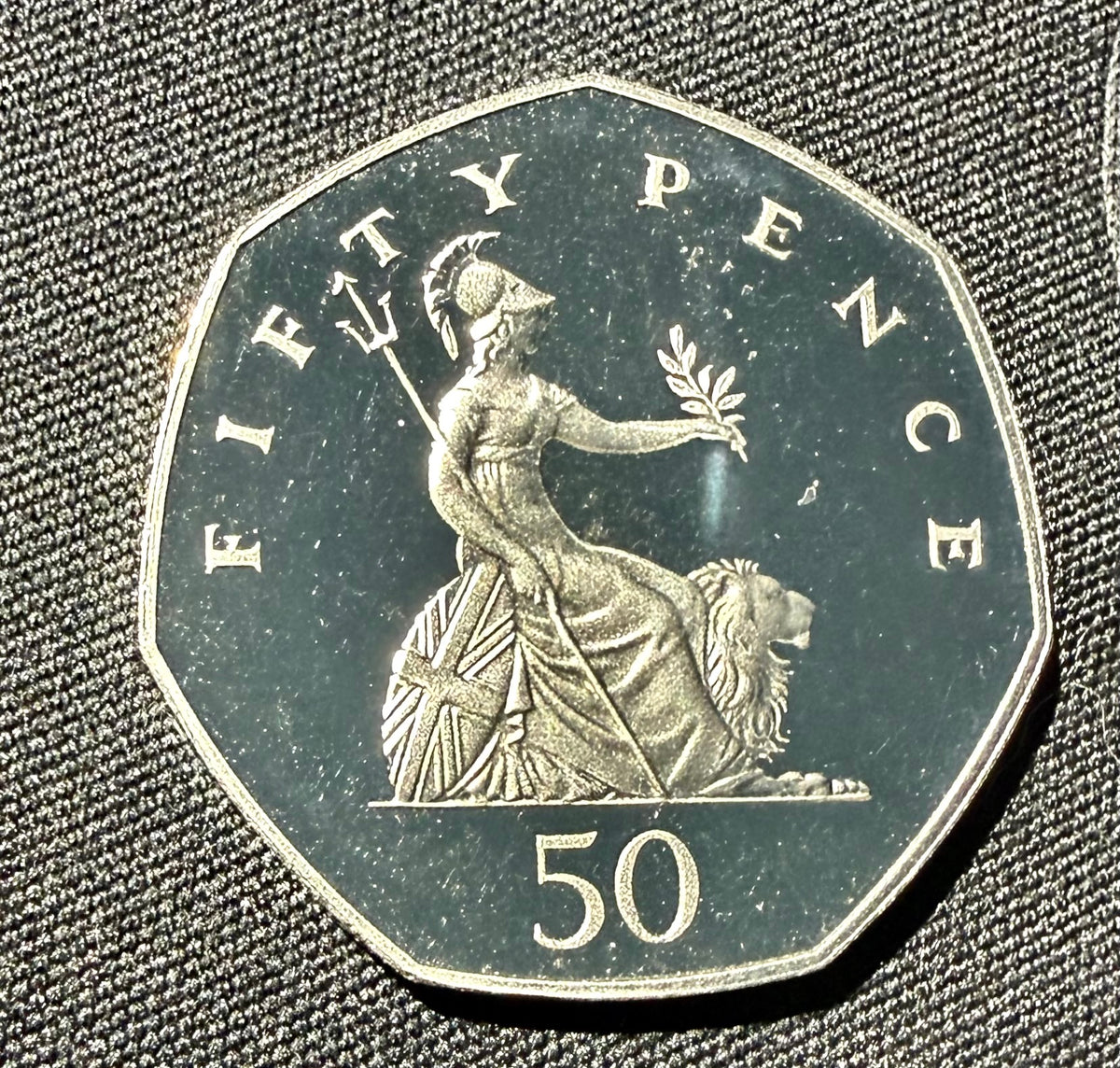 1988 UK 50p Fifty Pence Coin - Britannia - PROOF
