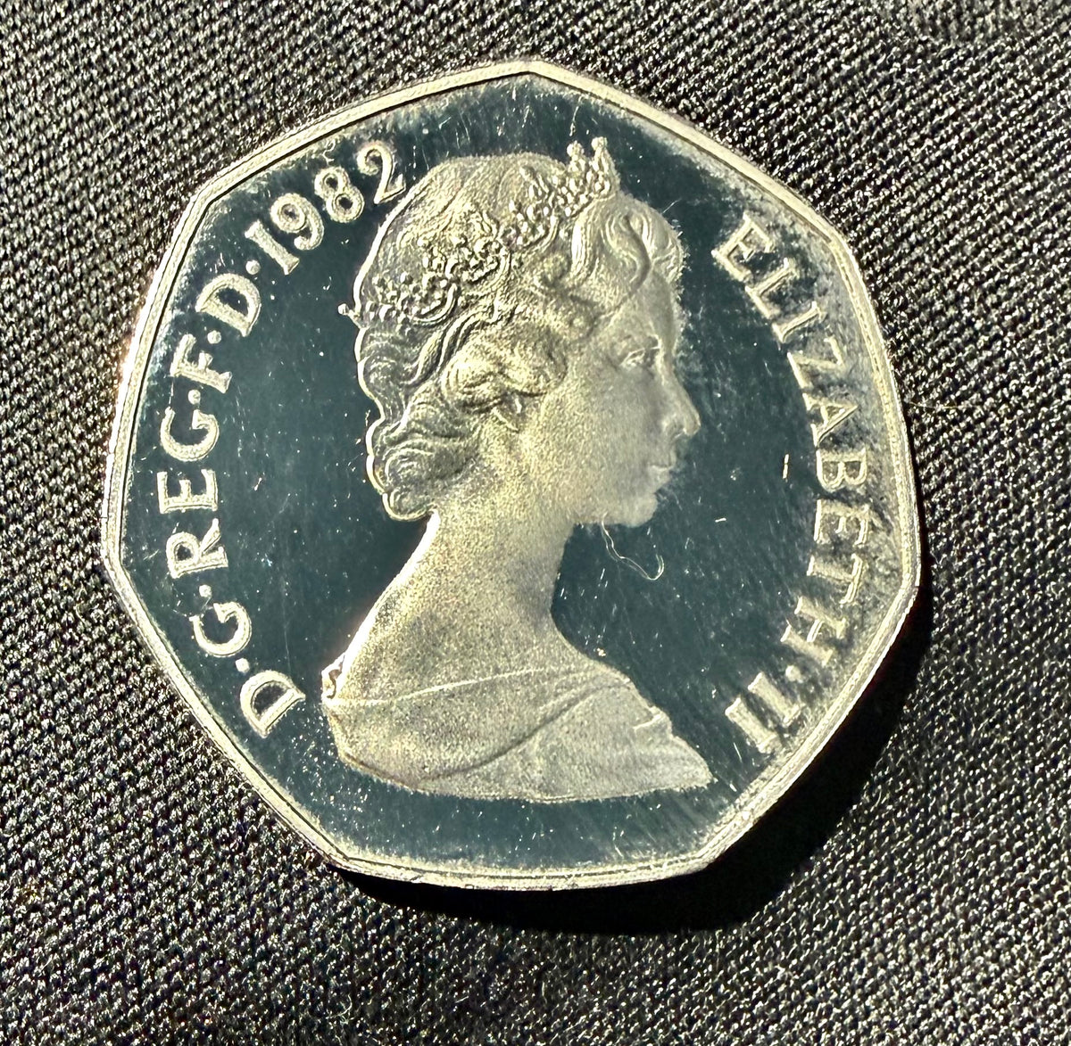 1982 UK 50p Fifty Pence Coin - Britannia - PROOF