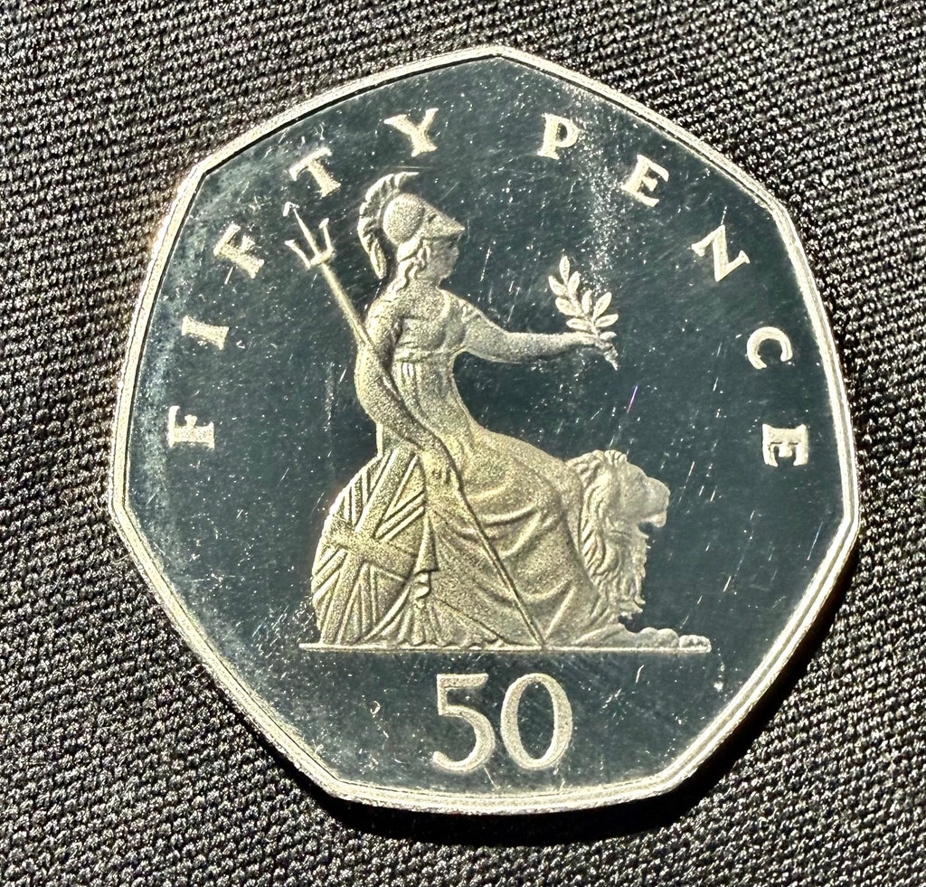 1982 UK 50p Fifty Pence Coin - Britannia - PROOF
