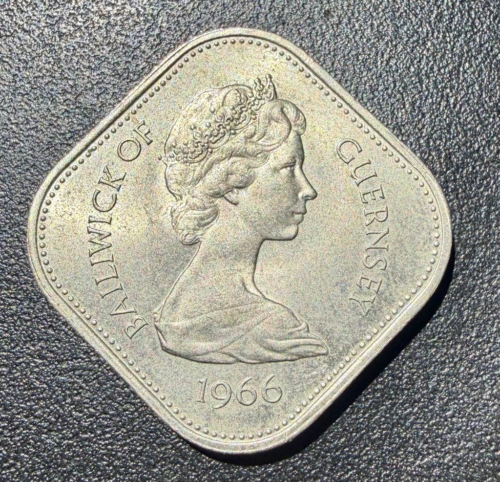 1966 Guernsey 10 Ten Shillings Coin – Norman Conquest 900th Anniversary
