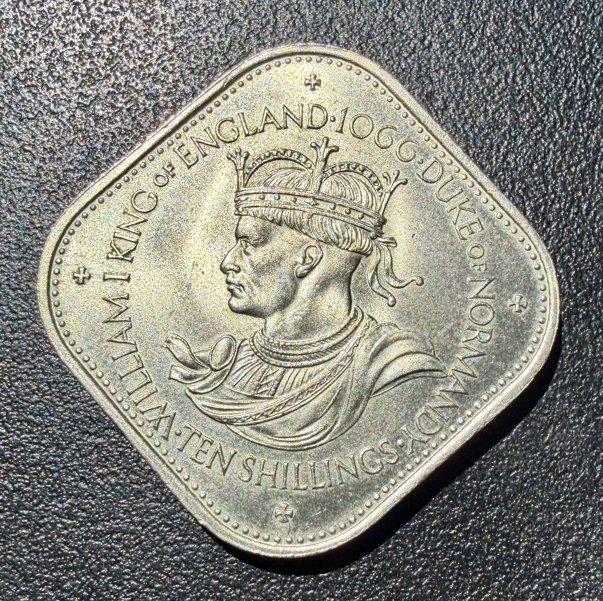 1966 Guernsey 10 Ten Shillings Coin – Norman Conquest 900th Anniversary