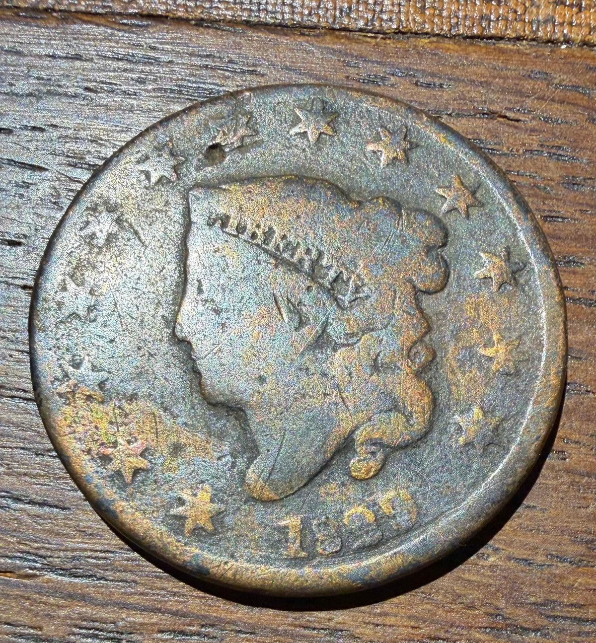 1829 USA Matron Head / Coronet Large Cent - 1c Copper Early US Coin
