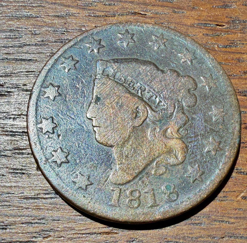 1818 USA Matron Head / Coronet Large Cent