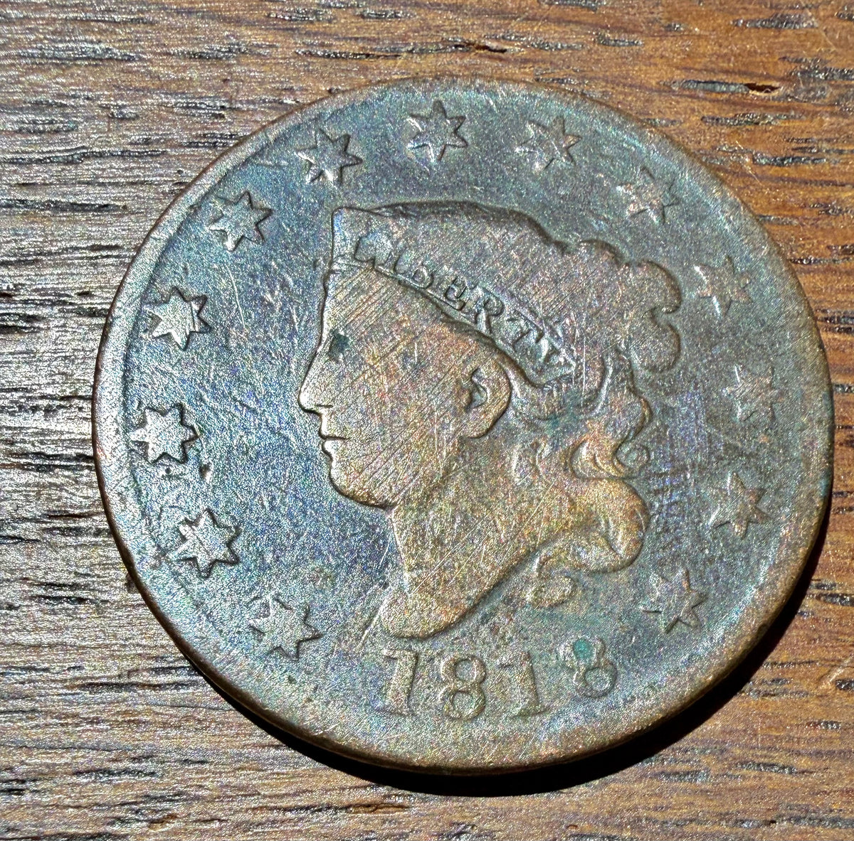 1818 USA Matron Head / Coronet Large Cent