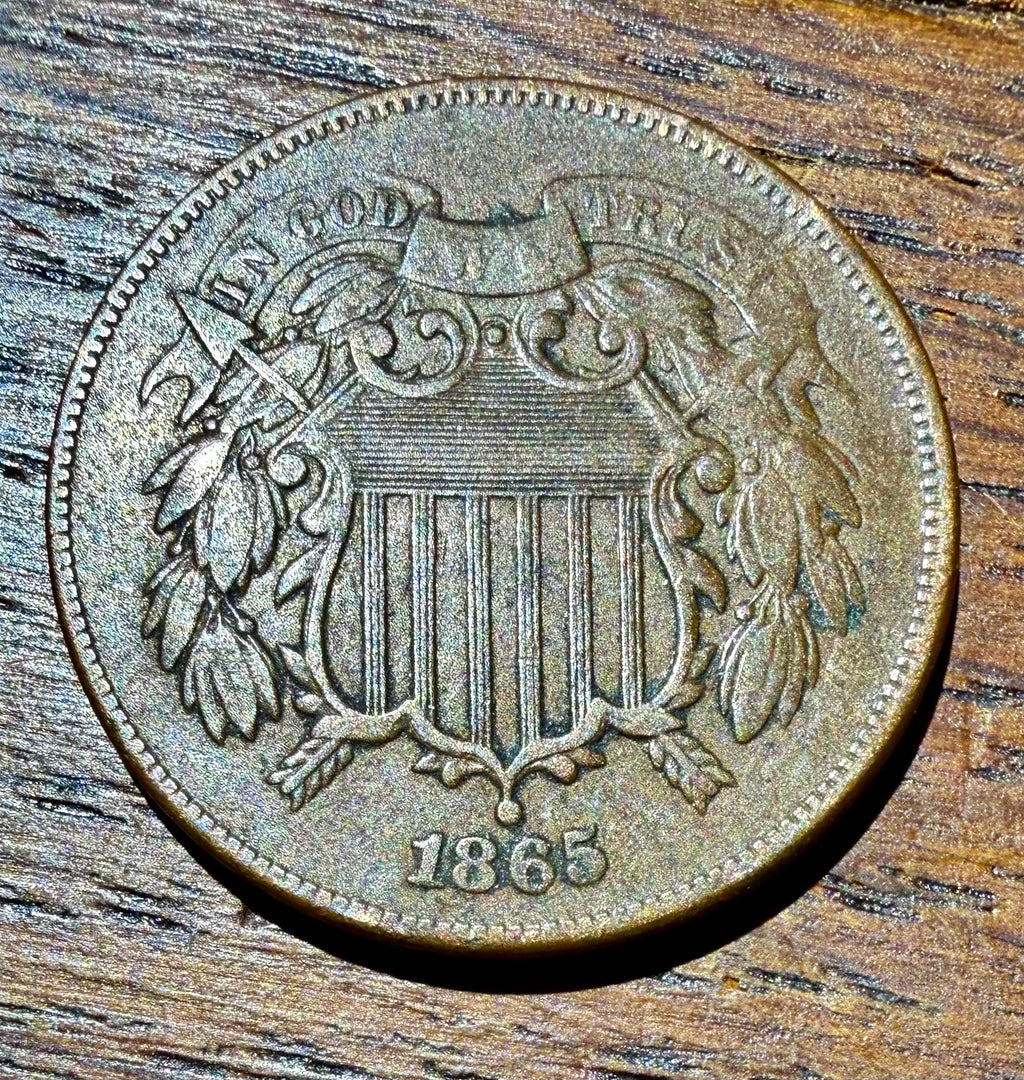 1865 US Two Cent Piece - Fancy 5 Variety