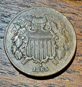 1865 US Two Cent Piece - Fancy 5 Variety