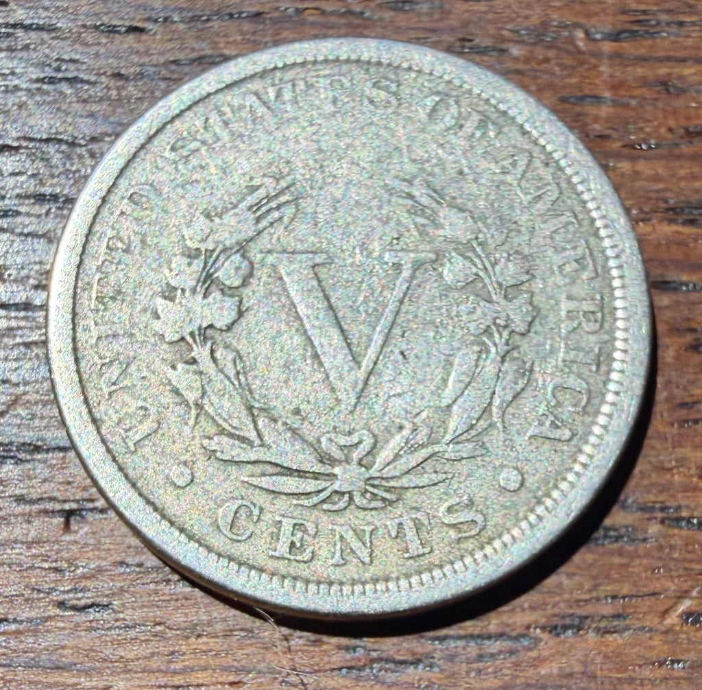 1889 USA Liberty Head 'V' Nickel 5 Cents