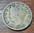 1883 USA Liberty Head 'V' Nickel - WITH CENTS Variety