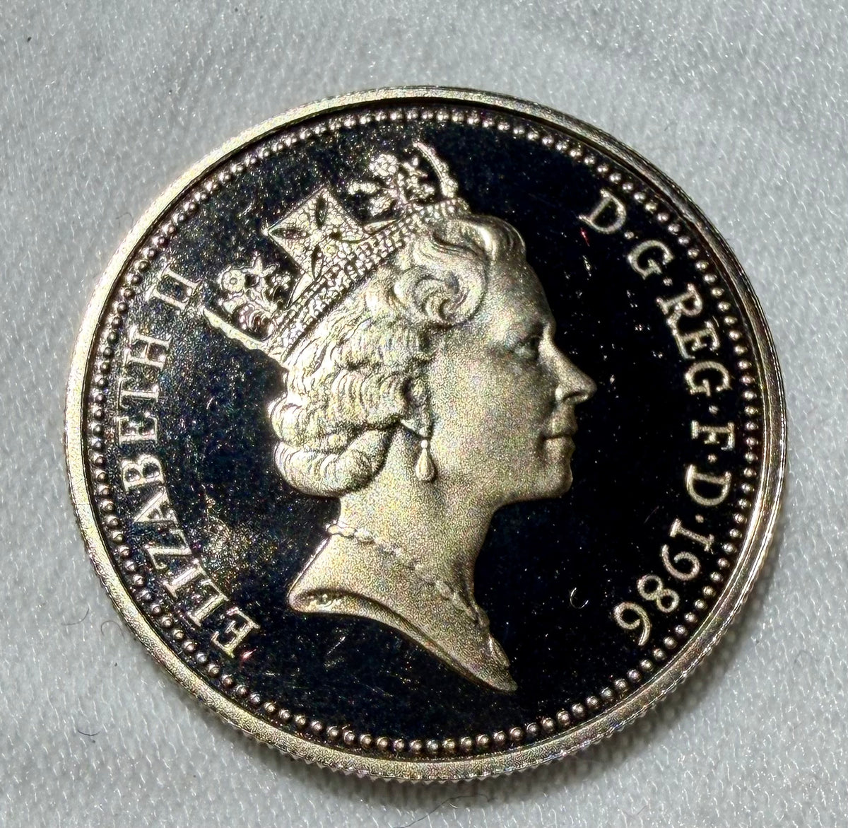 1986 Proof  Five Pence