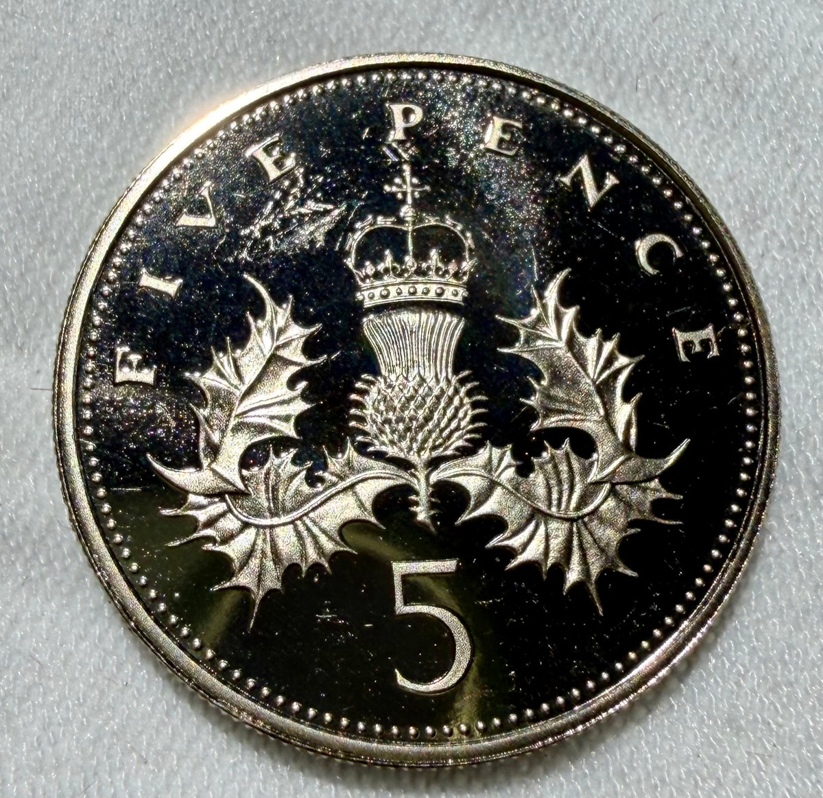 1986 Proof  Five Pence