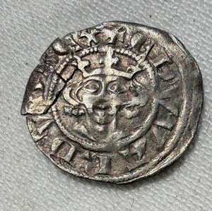 Edward I Farthing _ Class 1c- EDWARDVS REX / LONDONIENSIS- S.1443A-repaired