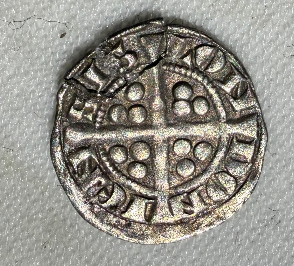 Edward I Farthing _ Class 1c- EDWARDVS REX / LONDONIENSIS- S.1443A-repaired