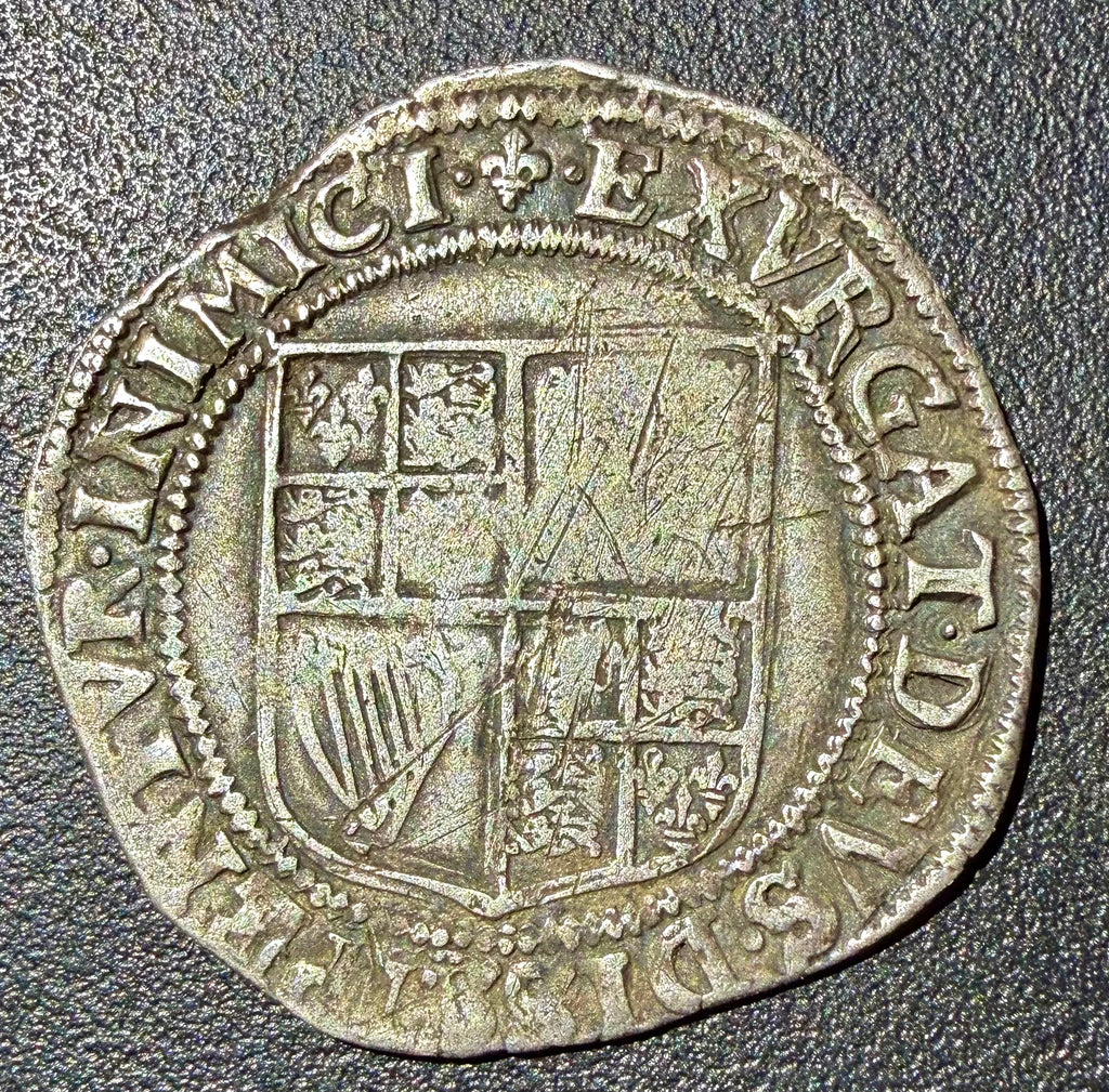 James I (1603–1625) Hammered Silver Shilling – First Coinage, Mintmark Lis (1604)