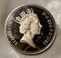 1988 PROOF 5p Crowned Thistle Five Pence Coin