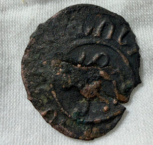 Cilician Armenia walking lion Æ Kardez - king Levon II (1270-1289 AD)