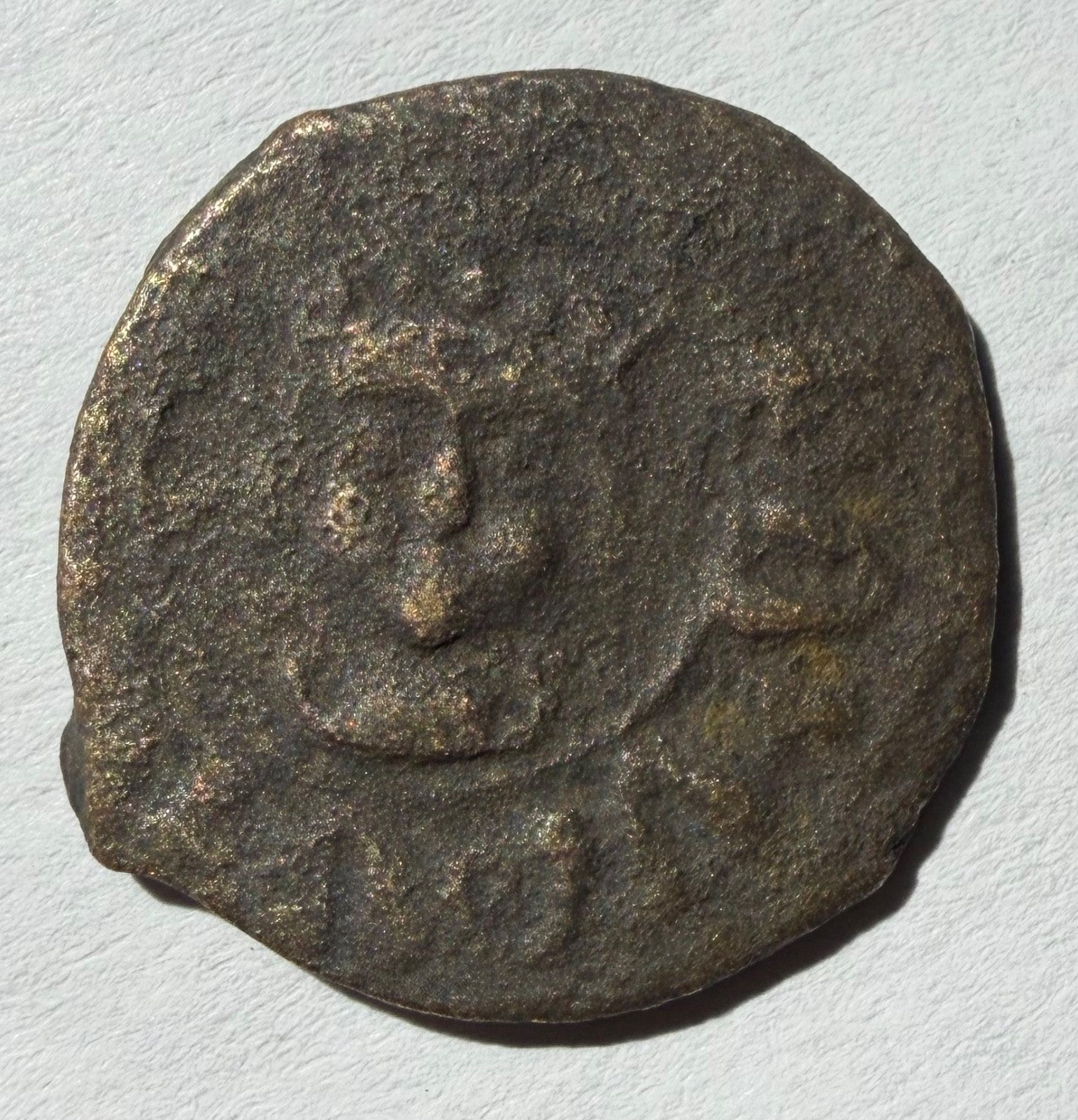 Cilician Armenia. King Hetoum II 1289~1305 AD. "Crowned Bust" kardez