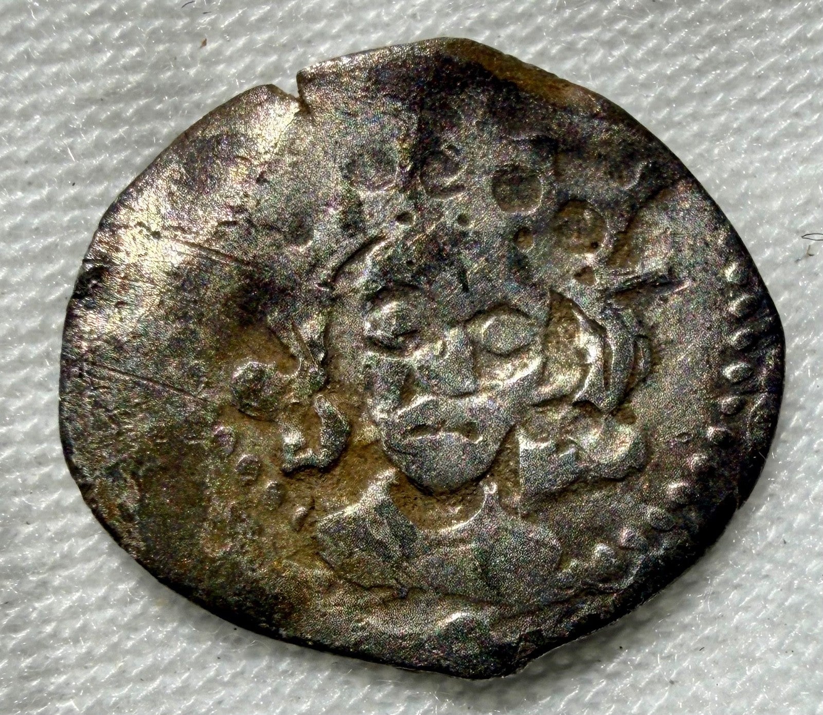 Edward IV penny-second reign. Durham D and V by neck S2123