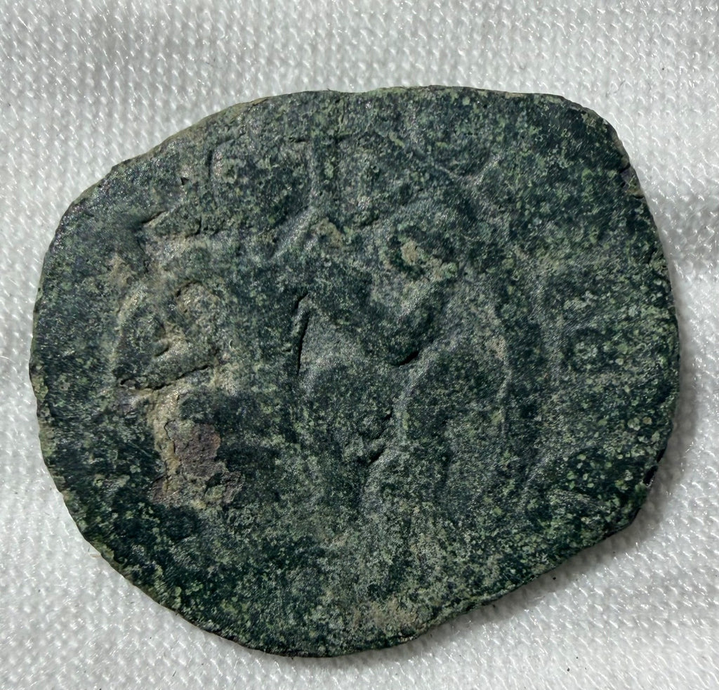 Cilician Ancient Armenia. King Hetoum I, 1226-1270 AD. Copper kardez. 23 mm.