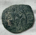 Cilician Ancient Armenia. King Hetoum I, 1226-1270 AD. Copper kardez. 23 mm.