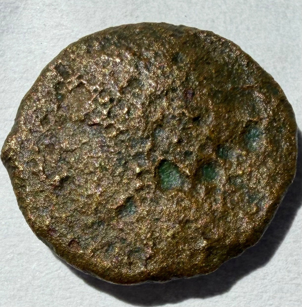 Solus, Sicily. AE Tetras ( Head of Herakles left/ Hippocamp left