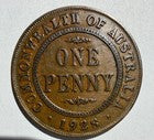 Australia Penny 1928-broken 8