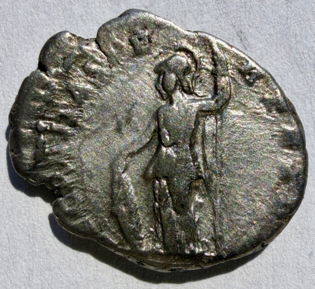 Silver Denarius - Caracalla (AD 206) Young Head - Mars - RIC 83-Ex Noonans