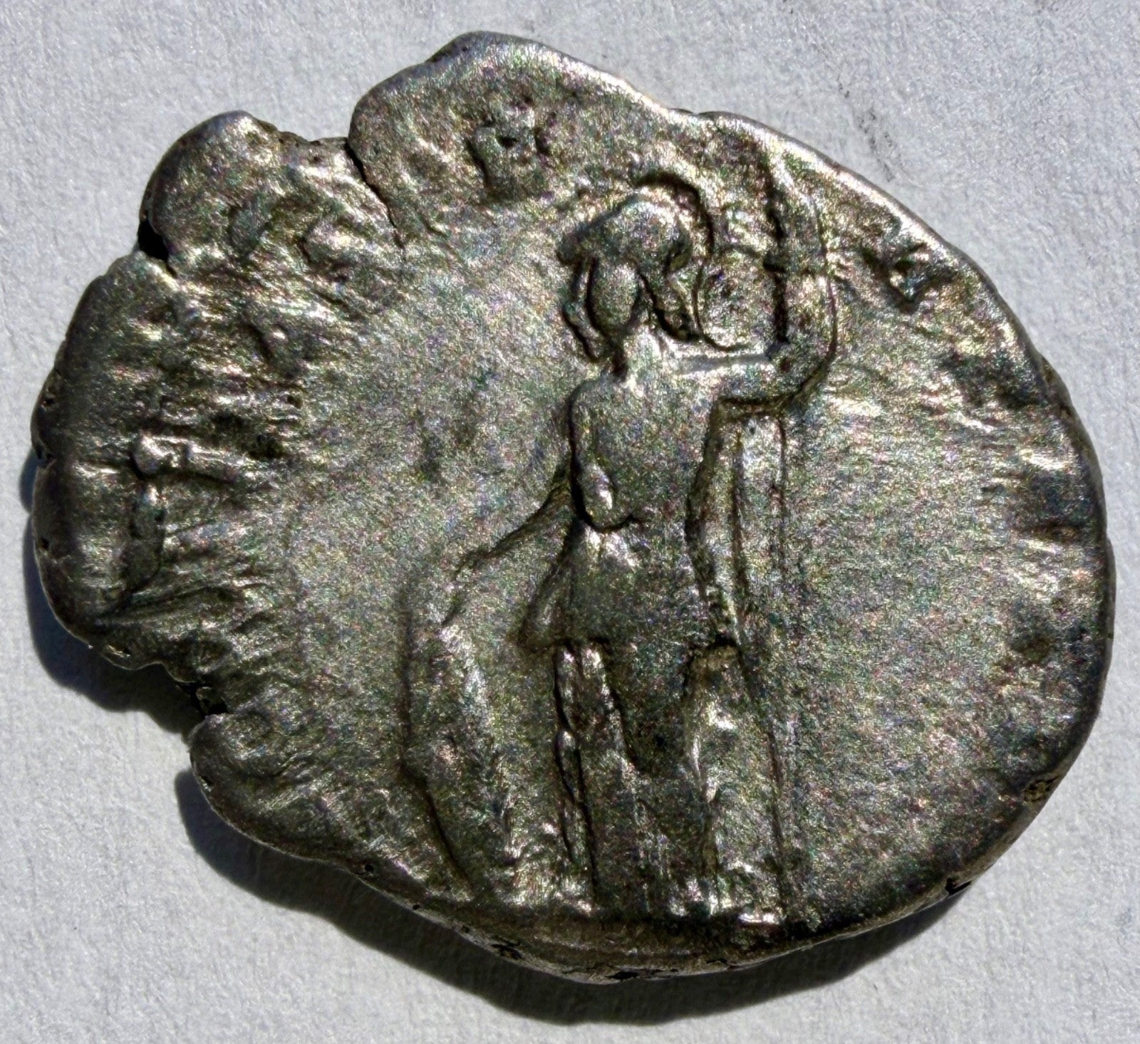 Silver Denarius - Caracalla (AD 206) Young Head - Mars - RIC 83-Ex Noonans