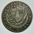 1811 Worcester County & City Silver Shilling Token - Dalton 1