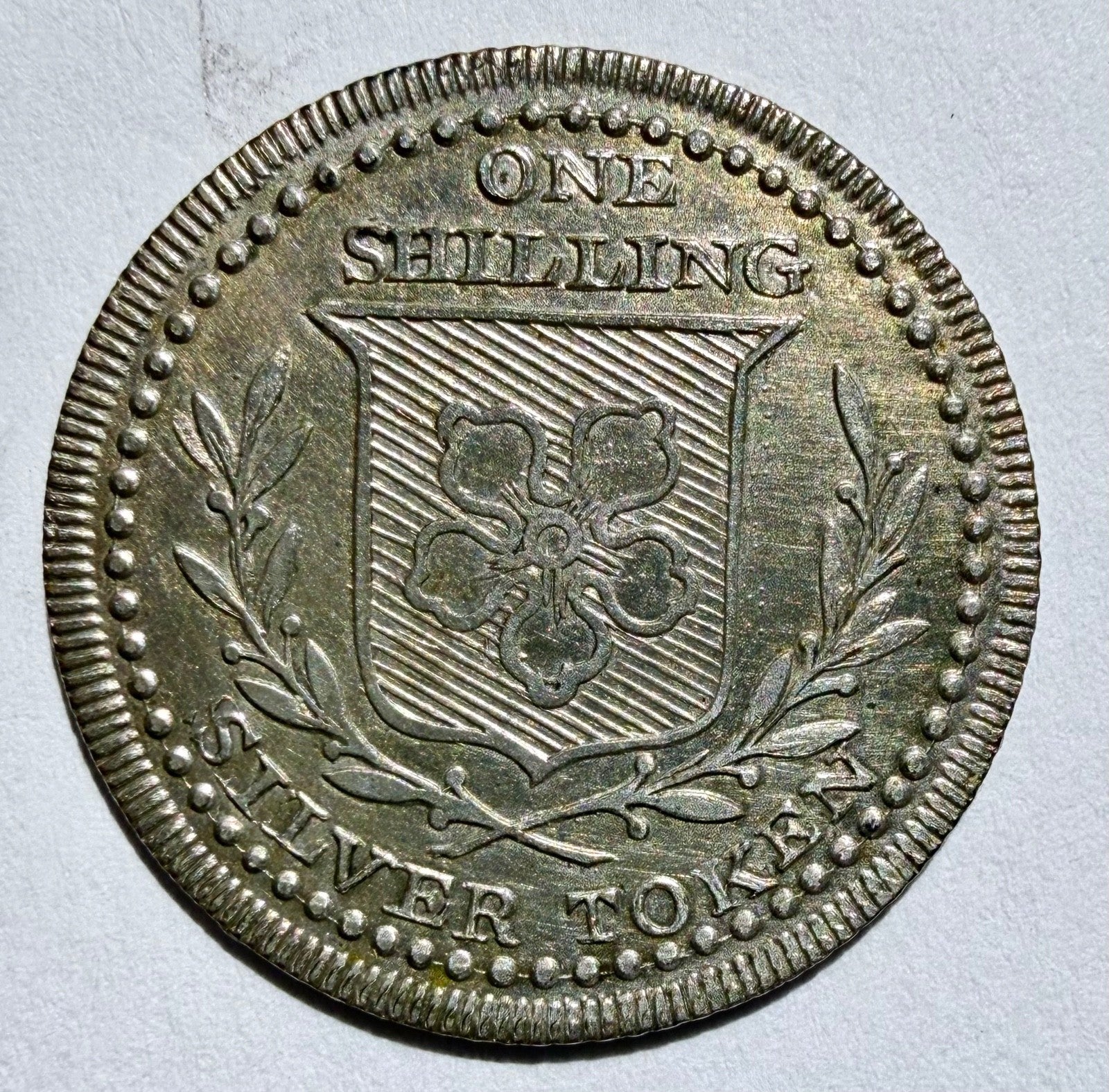 1811 Silver Shilling Token - Derby Leicester Northampton Rutland - H. Morgan D-1