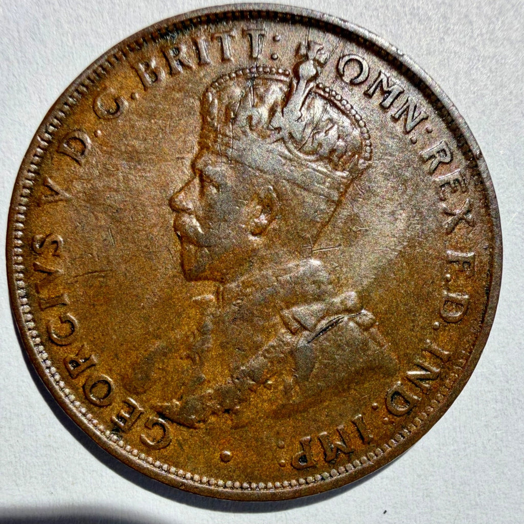 Australia Penny 1928-broken 8
